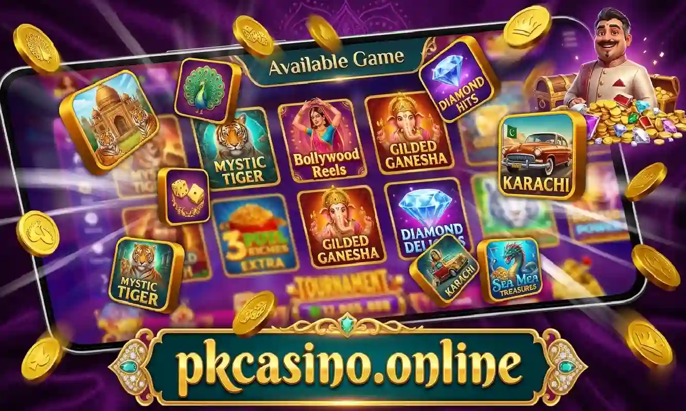 PKCASINO Available Games — all game categories including slots, card games, live dealer, crash and more
